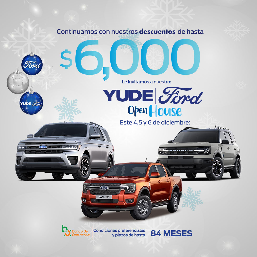 Descuento de hasta $6,000, Yude Ford Open House